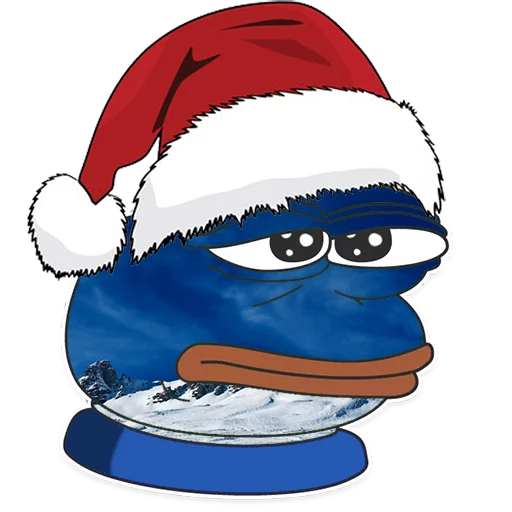 Стикер из набора "Winter Pepe"