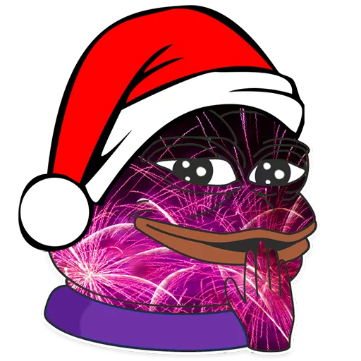 Стикер из набора "Winter Pepe"