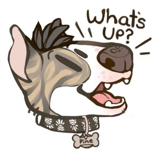 Sticker from the "eggdog" sticker pack