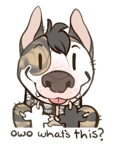 Sticker eggdog