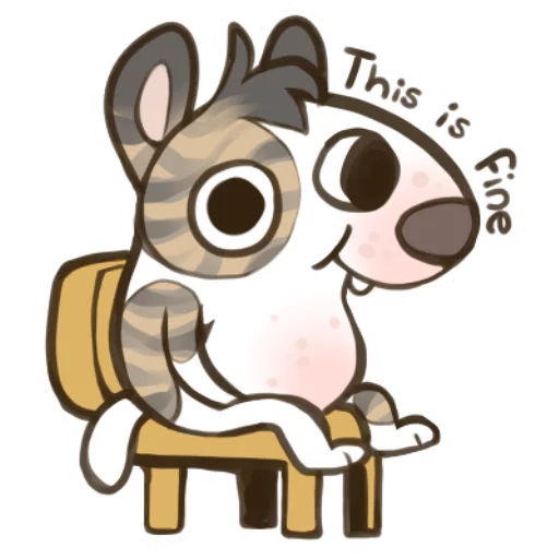 Sticker eggdog