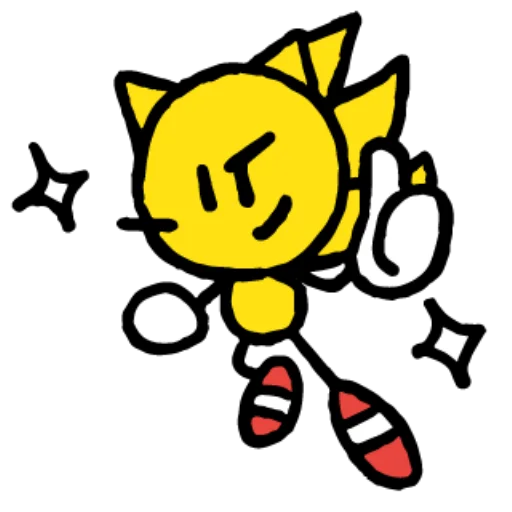 Sticker Sonic Sketchog UA