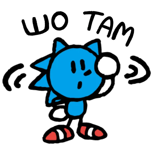 Sticker from the "Sonic Sketchog UA" sticker pack