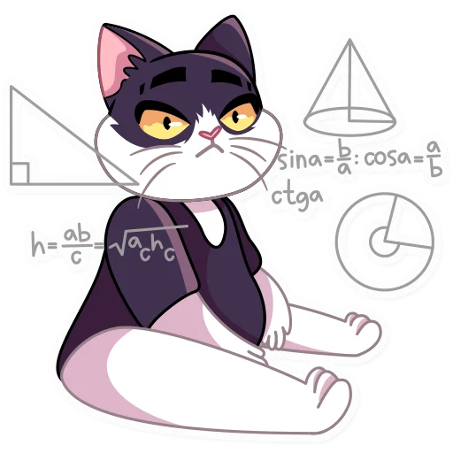 Sticker from the "Кот Дайвинчика" sticker pack