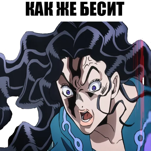 Sticker from the "JOJO'S BIZARRE ADVENTURE" sticker pack