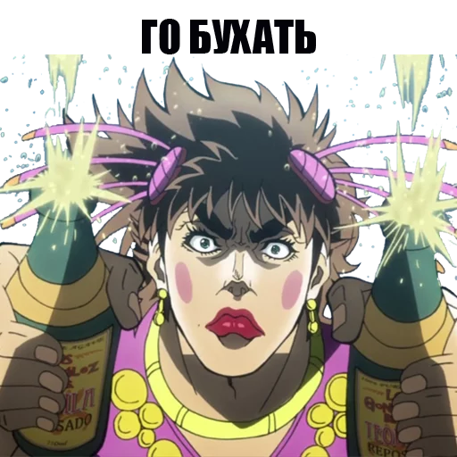 Sticker from the "JOJO'S BIZARRE ADVENTURE" sticker pack