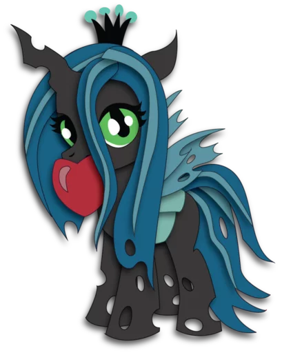 Sticker from the "Queen Chrysalis 2" sticker pack