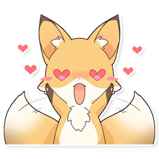 Sticker Girly Fox Remastered