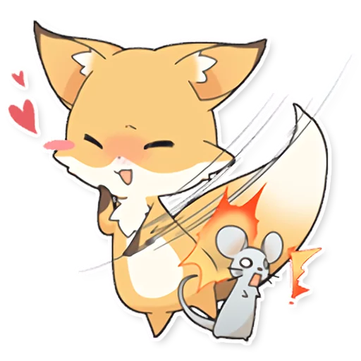 Sticker Girly Fox Remastered