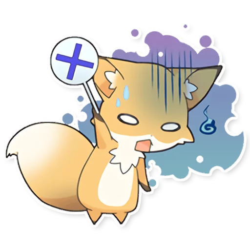 Sticker from the "Girly Fox Remastered" sticker pack