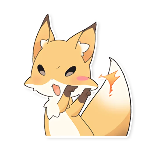 Sticker Girly Fox Remastered