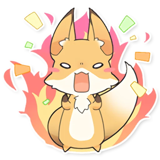 Sticker Girly Fox Remastered