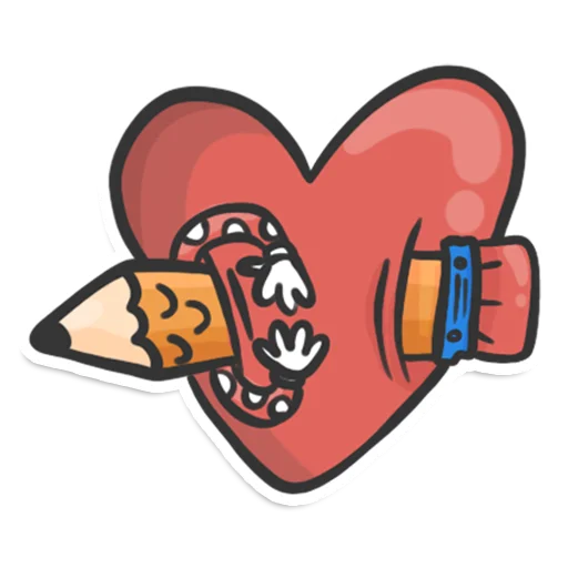 Sticker from the "Pencil" sticker pack