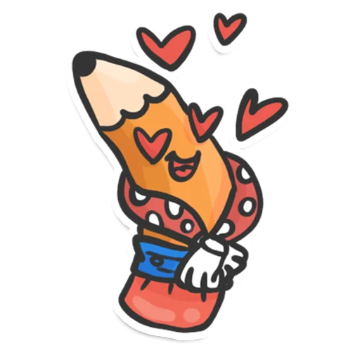 Sticker from the "Pencil" sticker pack