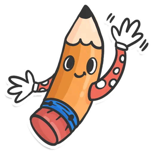 Sticker from the "Pencil" sticker pack