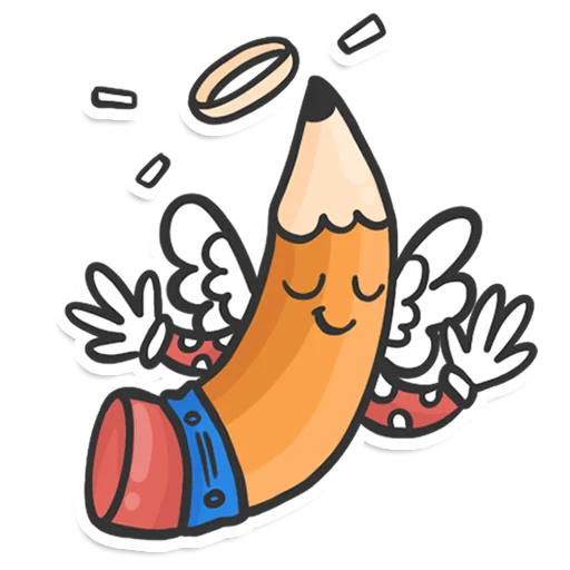 Sticker from the "Pencil" sticker pack