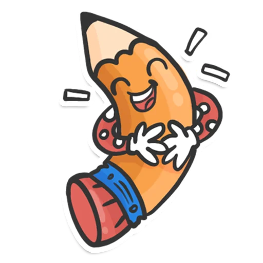 Sticker from the "Pencil" sticker pack