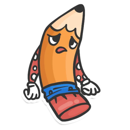 Sticker from the "Pencil" sticker pack