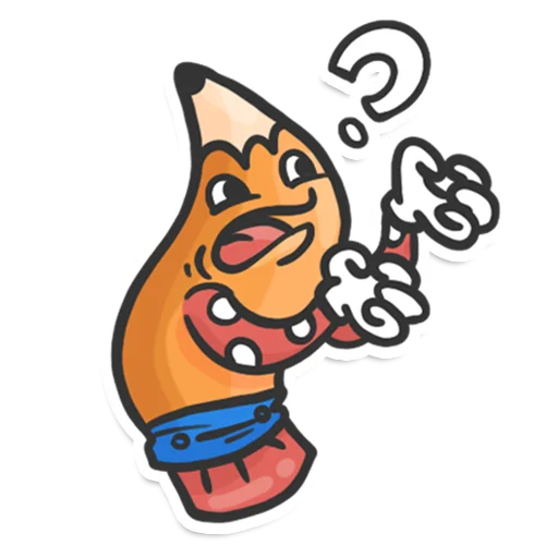 Sticker from the "Pencil" sticker pack