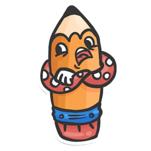 Sticker from the "Pencil" sticker pack