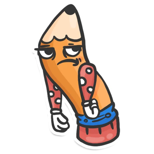 Sticker from the "Pencil" sticker pack