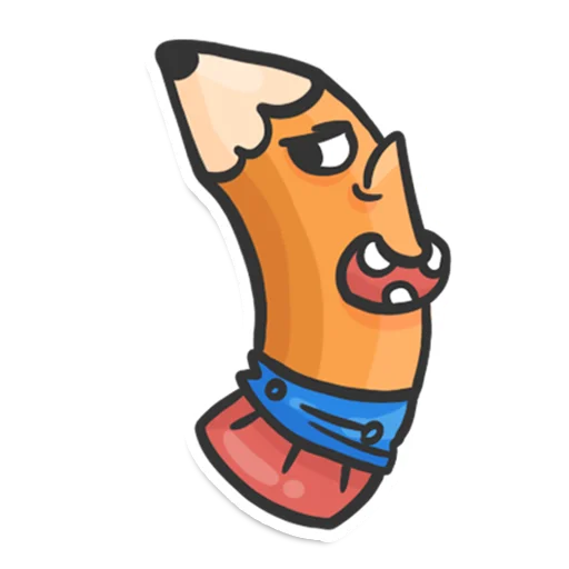 Sticker from the "Pencil" sticker pack