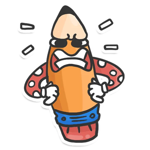 Sticker from the "Pencil" sticker pack