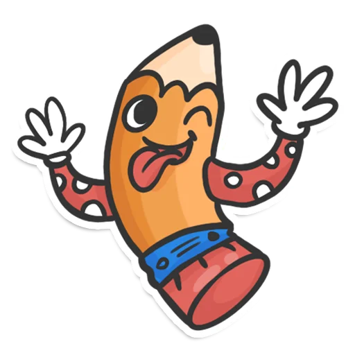 Sticker from the "Pencil" sticker pack