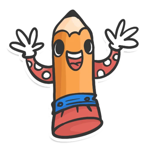 Sticker from the "Pencil" sticker pack