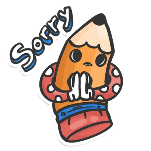 Sticker from the "Pencil" sticker pack