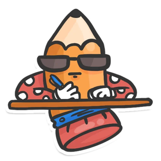 Sticker from the "Pencil" sticker pack