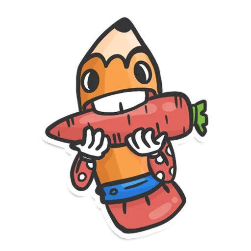 Sticker from the "Pencil" sticker pack