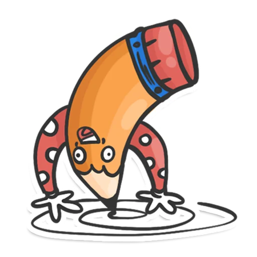 Sticker from the "Pencil" sticker pack