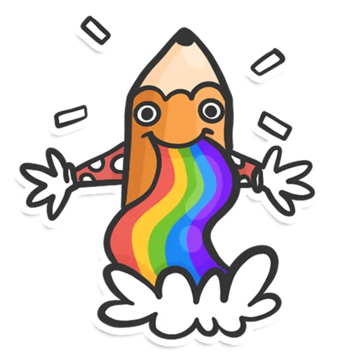 Sticker from the "Pencil" sticker pack