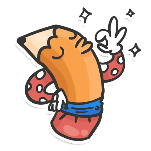 Sticker from the "Pencil" sticker pack