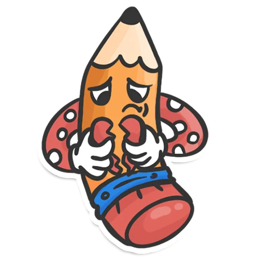 Sticker from the "Pencil" sticker pack