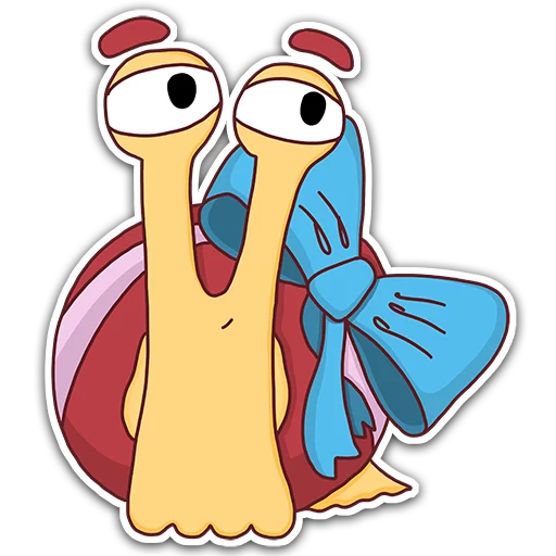 Sticker from the "Oscar the snail" sticker pack