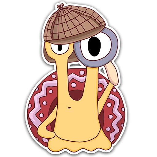 Sticker from the "Oscar the snail" sticker pack