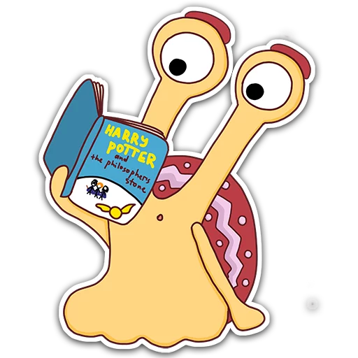 Sticker from the "Oscar the snail" sticker pack