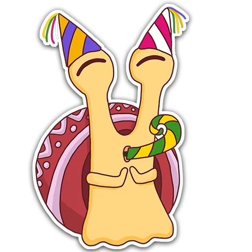 Sticker from the "Oscar the snail" sticker pack