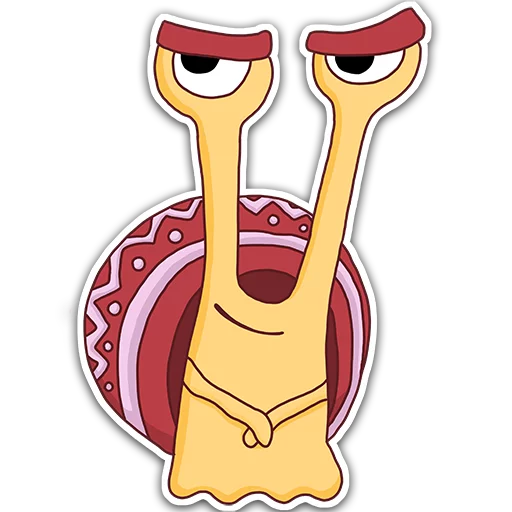 Sticker from the "Oscar the snail" sticker pack