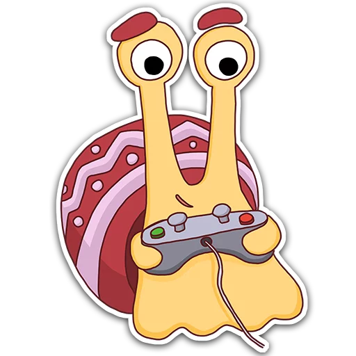 Sticker from the "Oscar the snail" sticker pack