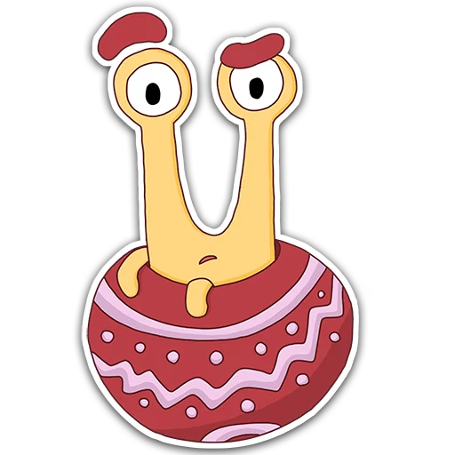 Sticker from the "Oscar the snail" sticker pack