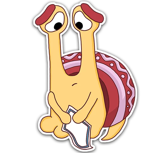 Sticker from the "Oscar the snail" sticker pack