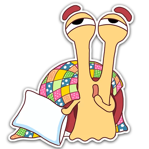 Sticker from the "Oscar the snail" sticker pack