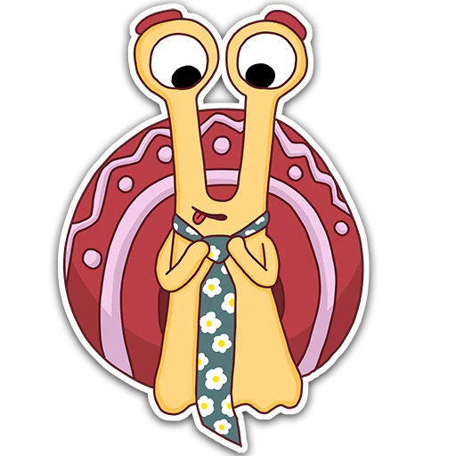 Sticker from the "Oscar the snail" sticker pack