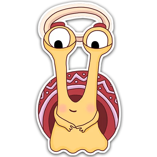 Sticker from the "Oscar the snail" sticker pack