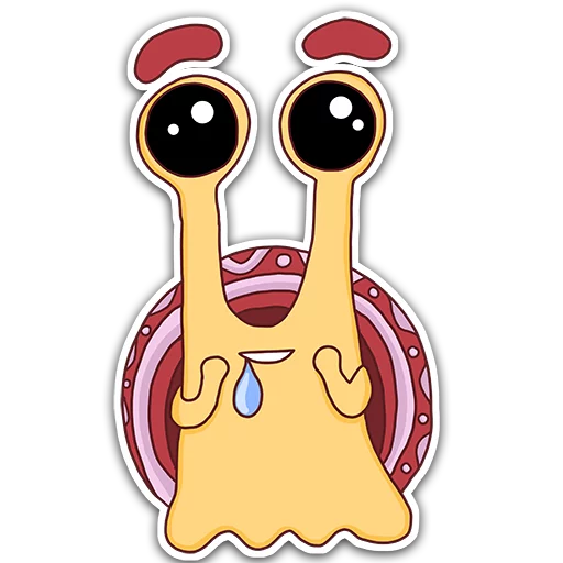 Sticker from the "Oscar the snail" sticker pack