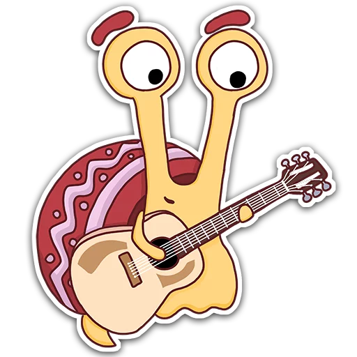 Sticker from the "Oscar the snail" sticker pack