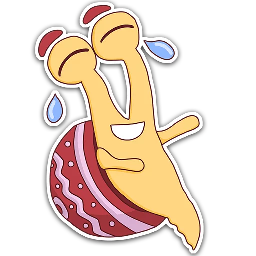 Sticker from the "Oscar the snail" sticker pack